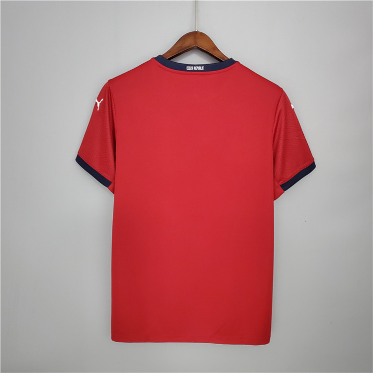 Czech Republic Euro 2020 Home Red Soccer Jersey Football Shirt - Click Image to Close